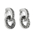 Marcasite drop earrings, 'Bold Connection' - Marcasite and Sterling Silver Drop Earrings from Thailand (image 2d) thumbail
