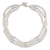 Cultured pearl collar, 'Jewels of India' - Cultured Pearl Collar Necklace