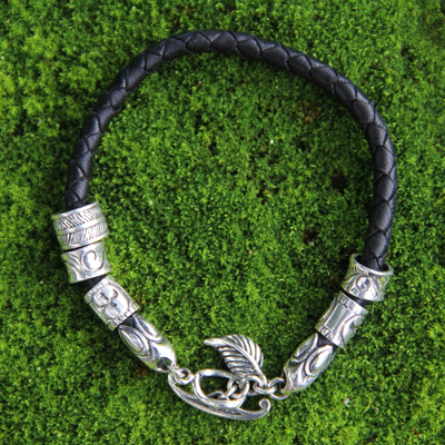 Sterling silver braided bracelet, Prestige