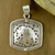 Sterling silver pendant, 'Jungle Elephant' - Handcrafted Sterling Silver Pendant from India