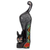 Beaded wood sculpture, 'Abyssinian Cat' - Beaded African Cat Sculpture thumbail