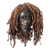 African wood and jute mask, 'Spirit of Darkness' - Liberian Wood Mask thumbail
