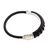 Sterling silver and leather braided bracelet, 'Black Serpent' (6 inch) - Sterling Silver and Leather Braided Bracelet (6 inch)