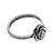 Cultured pearl ring, 'Glamorous Rose of June' - Handmade Sterling Silver and Pearl Flower Ring (image 2c) thumbail