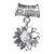 Sterling silver pendant, 'April Daisy' - Fair Trade Sterling Silver and Cubic Zirconia Pendan thumbail