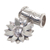 Sterling silver pendant, 'April Daisy' - Fair Trade Sterling Silver and Cubic Zirconia Pendan