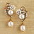 Cultured pearl dangle earrings, 'Caserta Palace' - Caserta Palace Pearl Earrings