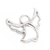 Sterling silver pendant, 'Angel Beside Me' - Angelic Protection Sterling Silver Pendant thumbail