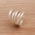 Sterling silver band ring, 'High Five' - Modern Sterling Silver Band Ring (image 2) thumbail