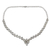 Moonstone Y-necklace, 'Cascading Light' - Sterling Silver Choker Moonstone Necklace Good Fortune 