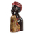 Wood sculpture, 'Profile of a Queen' - Carved Sese Wood Sculpture of an African Woman from Ghana