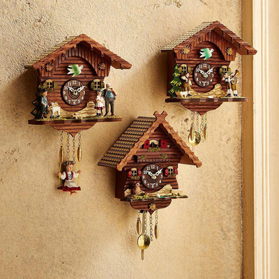 Mini cuckoo clock, 'Owl's Cottage' - Owl Mini Cuckoo Clock