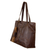 Leather shoulder bag, 'Capacious in Dark Brown' - Oversize Dark Brown Leather Shoulder Tote Bag from Mexico