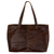 Leather shoulder bag, 'Capacious in Dark Brown' - Oversize Dark Brown Leather Shoulder Tote Bag from Mexico