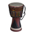 Wood djembe drum, 'From the Past' - African Wood Djembe Drum