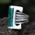 Chrysocolla cocktail ring, 'Imagination' - Sterling Silver Sterling Silver Green Cocktail Ring (image 2) thumbail