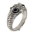 Amethyst ring, 'Owl Wisdom' - Amethyst and Silver Bird Ring (image 2c) thumbail