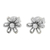 Sterling silver stud earrings, 'Flower Fancy' - Floral Motif Sterling Silver Stud Earrings from Thailand