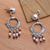 Pearl and garnet chandelier earrings, 'Mutual Harmony' - Sterling Silver and Pearl Chandelier Earrings (image 2) thumbail