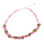 Cultured pearl and peridot beaded necklace, 'Peony Romance' - Beaded Quartz Multigem Necklace from Thailand (image 2a) thumbail
