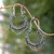 Sterling silver hoop earrings, 'Complexity' - Sterling Silver Hoop Earrings (image 2) thumbail