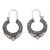 Sterling silver hoop earrings, 'Complexity' - Sterling Silver Hoop Earrings thumbail