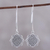 Sterling silver dangle earrings, 'Shri Yantra Mantra Glory' - Shri Yantra Mantra Motif Sterling Silver Dangle Earrings (image 2) thumbail