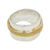 Gold plated meditation spinner ring, 'Wheel of Existence' - 18k Gold Plate and Sterling Silver Spinner Style Band Ring