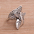 Sterling silver cocktail ring, 'Bee Grove' - Sterling Silver Bee Cocktail Ring from Bali (image 2b) thumbail