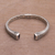 Amethyst cuff bracelet, 'Bali Charm' - Sterling Silver and Amethyst Cuff Bracelet from Indonesia (image 2b) thumbail