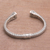 Amethyst cuff bracelet, 'Bali Charm' - Sterling Silver and Amethyst Cuff Bracelet from Indonesia (image 2c) thumbail