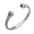 Amethyst cuff bracelet, 'Bali Charm' - Sterling Silver and Amethyst Cuff Bracelet from Indonesia (image 2d) thumbail