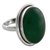 Sterling silver cocktail ring, 'Universe' - Sterling Silver Single Stone and Green Onyx Cocktail Ring