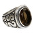Men's smoky quartz ring, 'Java Shadow' - Men's Unique Sterling Silver and Smoky Quartz Ring thumbail