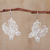 Sterling silver filigree dangle earrings, 'Butterfly Glam' - Peruvian Filigree Butterfly Earrings in 925 Sterling Silver