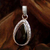 Onyx pendant, 'Moonlight' - Onyx and Sterling Silver Pendant