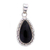 Onyx pendant, 'Moonlight' - Onyx and Sterling Silver Pendant