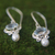 Cultured pearl and blue topaz dangle earrings, 'Sky Fantasy' - Blue Topaz and Pearl Silver Dangle Earrings (image 2c) thumbail
