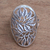 Sterling silver cocktail ring, 'Many Leaves' - Leaf Motif Sterling Silver Cocktail Ring from Bali (image 2b) thumbail
