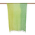 Silk scarf, 'Sour Candy' - Artisan Handwoven Fringed Green Silk Scarf from Thailand (image 2f) thumbail