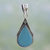 Chalcedony pendant, 'Elegant Blue' - Chalcedony and Sterling Silver Pendant