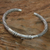 Sterling silver cuff bracelet, 'Balinese Serpents' - Snake Themed Sterling Silver Cuff Bracelet from Bali