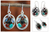 Garnet and moonstone dangle earrings, 'Bouquet' - Multigem and Silver Dangle Earrings