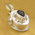Iolite locket pendant, 'Cherished Secrets' - Iolite Locket Pendant from India