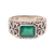 Men's onyx ring, 'Verdant Statement' - Men's Green Onyx Ring Crafted in India thumbail