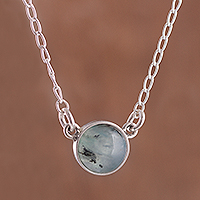 Opal pendant necklace, 'Mysterious Pool'