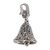 Sterling silver bell pendant, 'Musical Bell' - Sterling Silver Bell Pendant Charm Enhancer