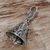 Sterling silver bell pendant, 'Musical Bell' - Sterling Silver Bell Pendant Charm Enhancer