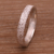 Sterling silver mid-finger band ring, 'Tarmac' - Sterling Silver Mid-Finger Band Ring from Bali