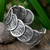Silver cuff bracelet, 'Lanna Treasure' - Woven Silver Cuff Bracelet (image 2) thumbail
